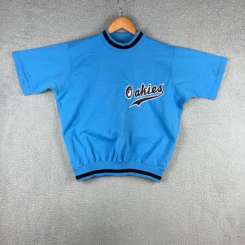 Vintage Southland Athletic Oakies Jersey Shirt Blue Tag Sz 42 Made in USA - Picture 1 of 13
